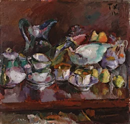 Nature morte avec tasses à café